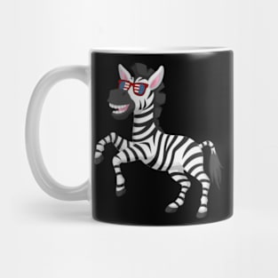 Patriotic Zebra With America Flag Sunglasses 4Th Of July Mug